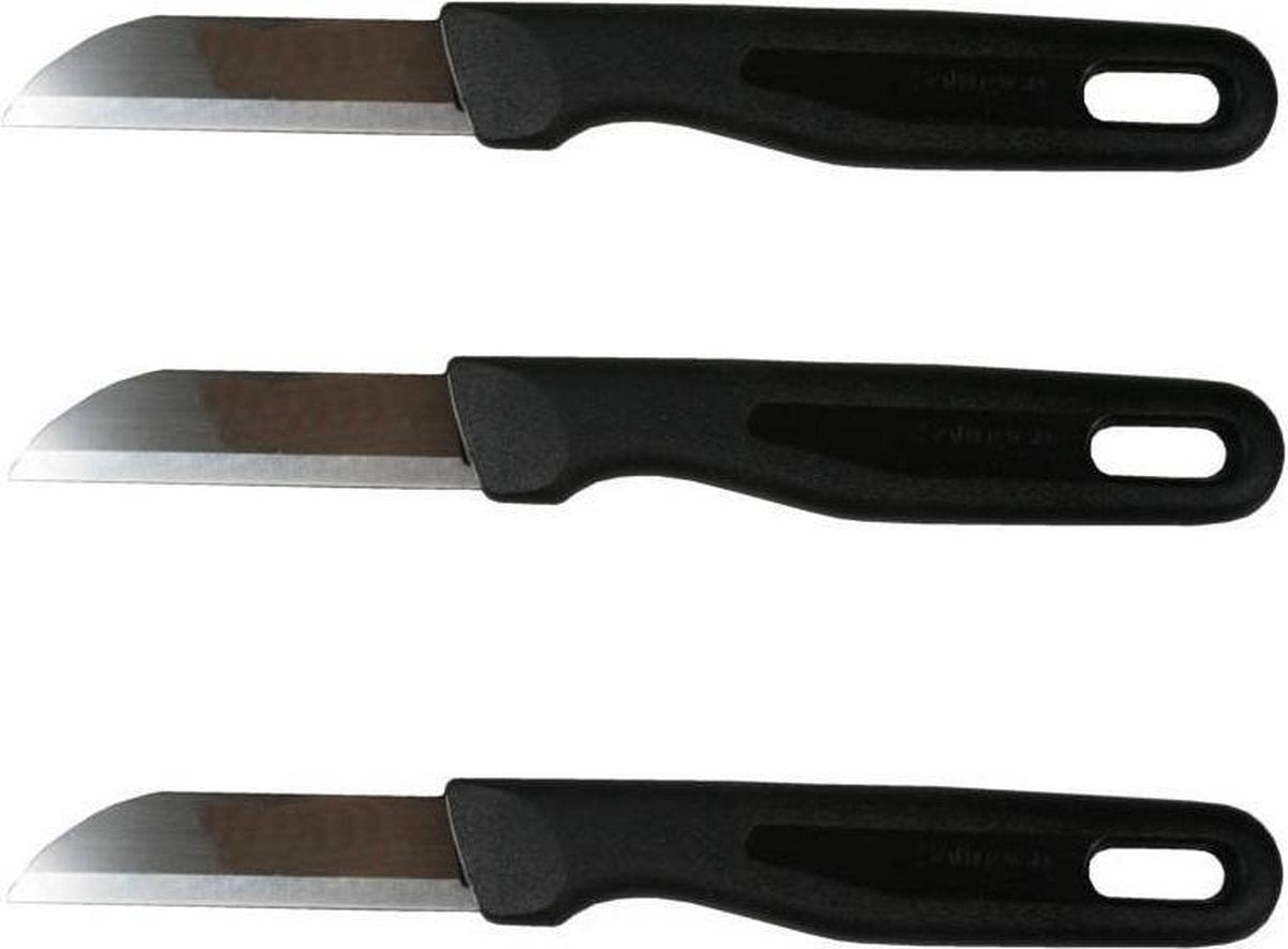 Cuisinier Deluxe Schilmesje Zwart (3 Stuks)