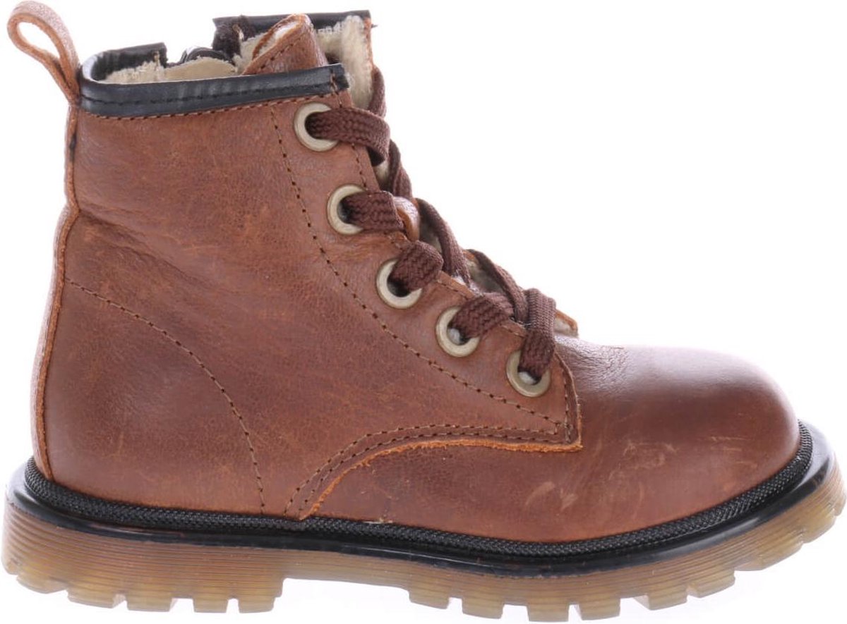 Pinocchio Jongens Veterboots P2058 - Bruin - Maat 23
