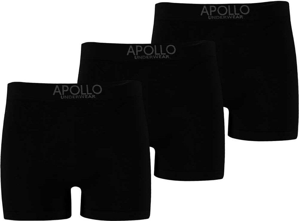 3pk Seamless Dames Hipsters Zwart L