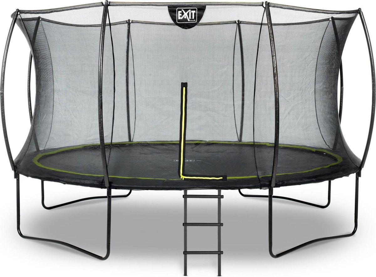 EXIT Silhouette trampoline ø366cm met ladder - zwart