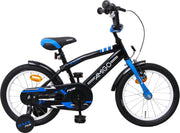 AMIGO - BMX Fun - Kinderfiets - 16 Inch - Jongens - Zwart/Blauw