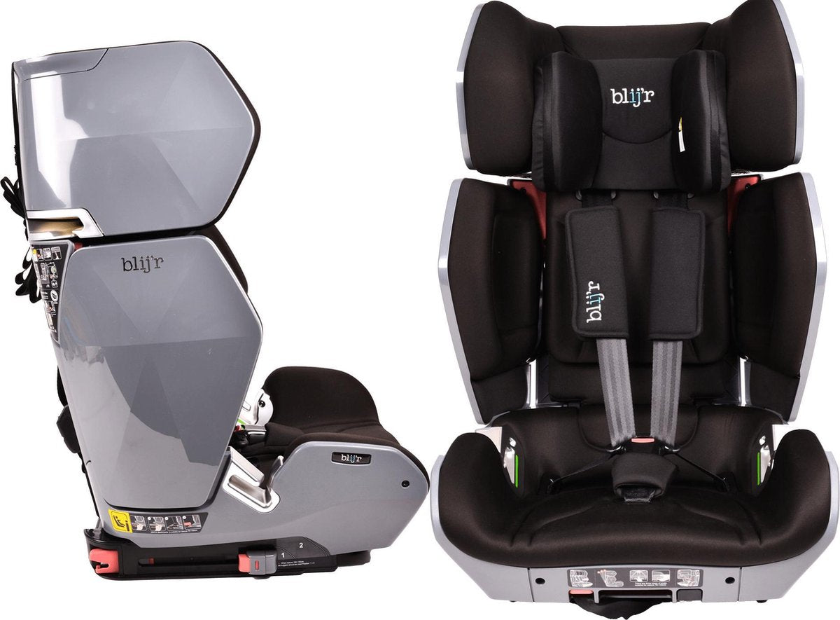 Blij'r Uniek autostoel I-size - 76cm - 150cm - ISOfix - RDW gekeurd - Grijs