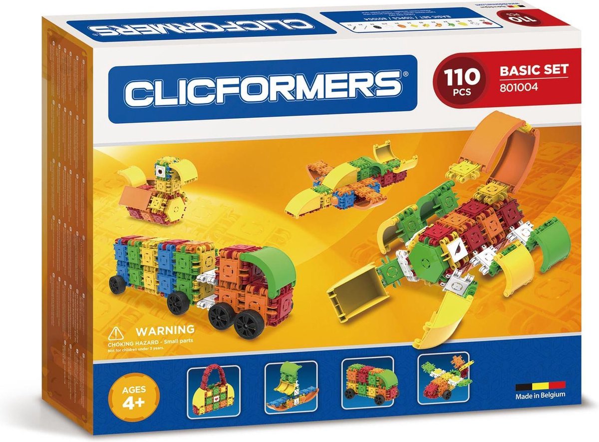 Clicformers Basisset - Bouwset 110 Onderdelen