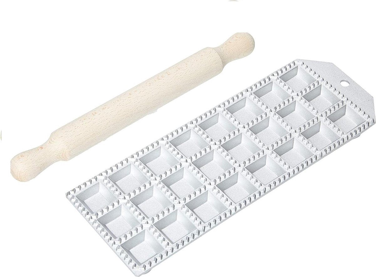 Ravioli mal vierkant met rolstok - 24 stk - Eppicotispai