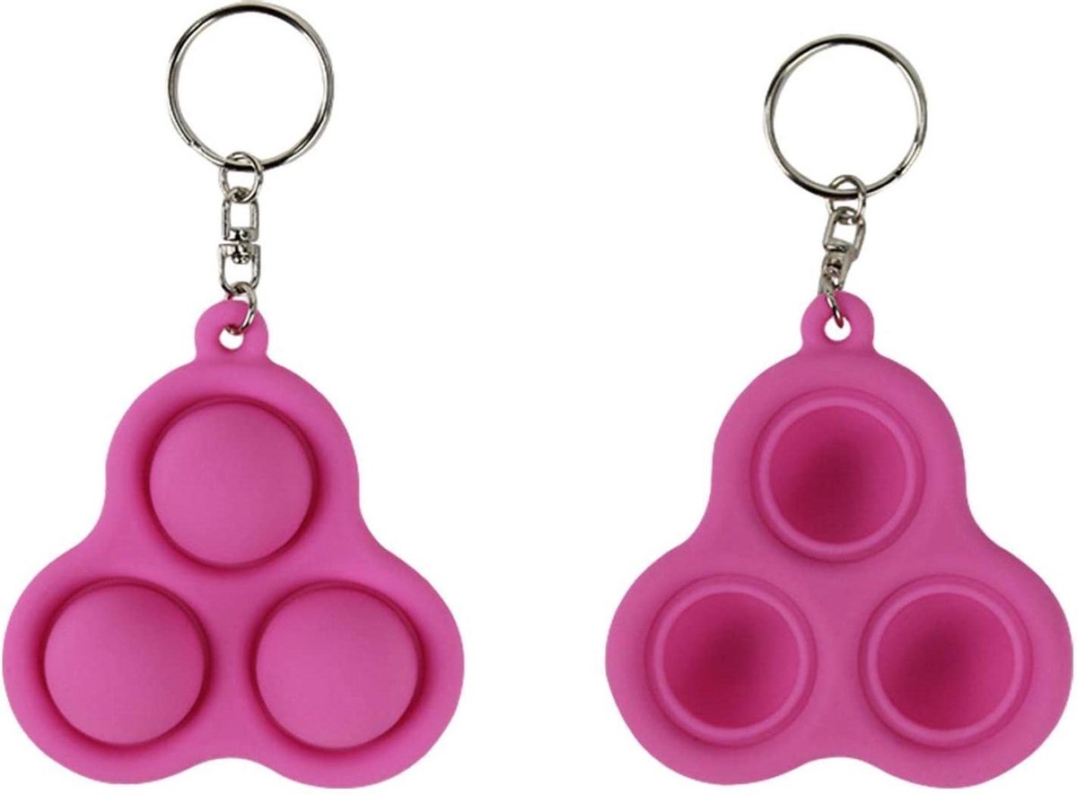 Simple Dimple - Fidget toy – Nieuwe Modellen - Bekend van TikTok - Driehoek - Roze