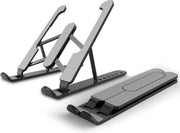 Macbook / Laptop Standaard 11 -  17 inch - Laptop Houder - Hoogteverstelbaar - Opvouwbaar - Ook voor iPad / Tablets - Zwart