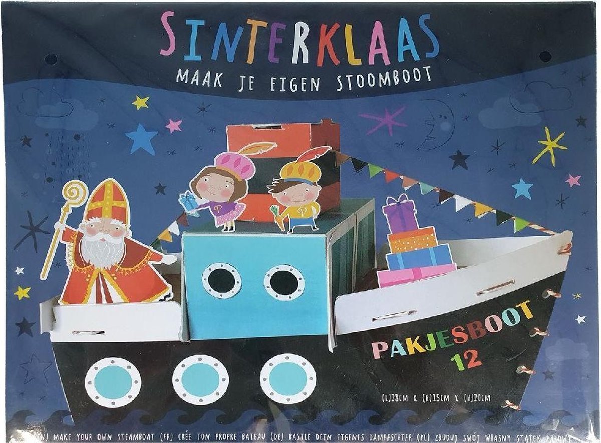 Sinterklaas Maak Je Eigen Pakjesboot 28x15x20 cm