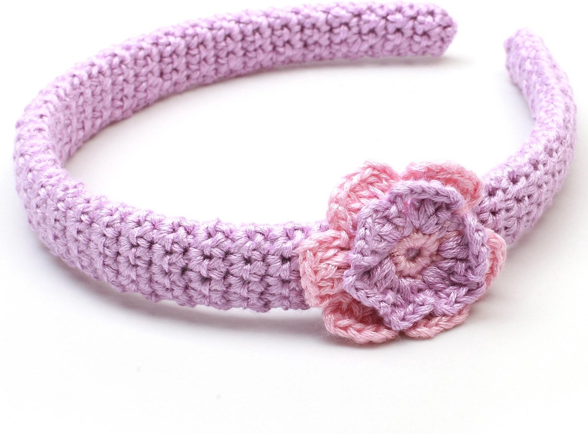 Naturezoo Haarband Bloem Paars/roze