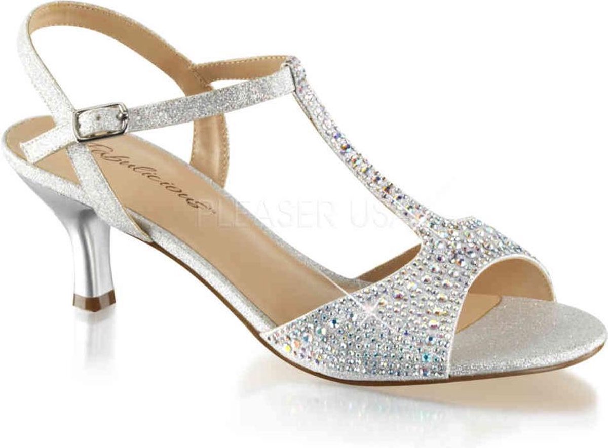 Fabulicious Hoge hakken -35 Shoes- AUDREY-05 US 5 Zilverkleurig