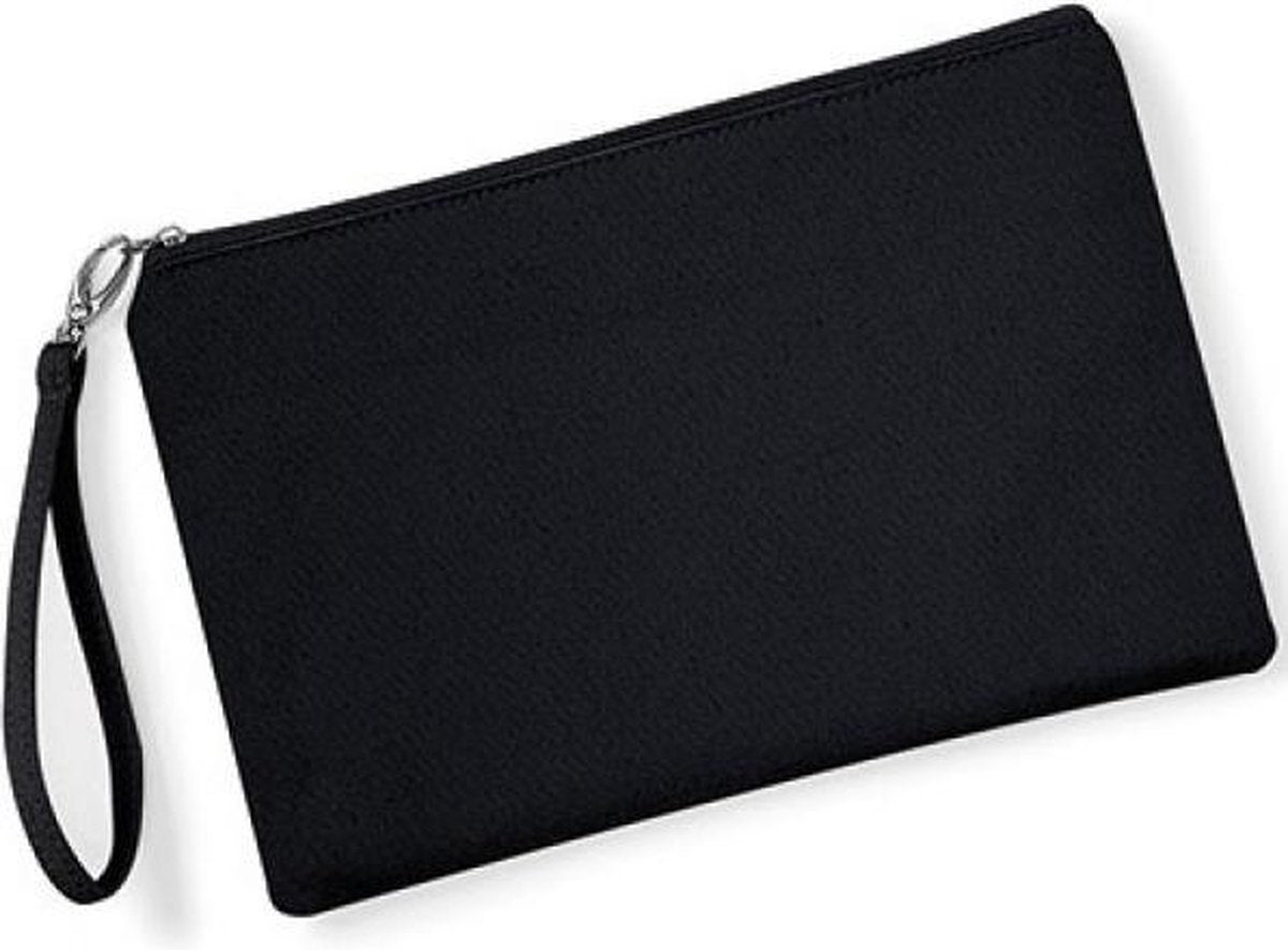 Canvas Wristlet Pouch (Zwart)