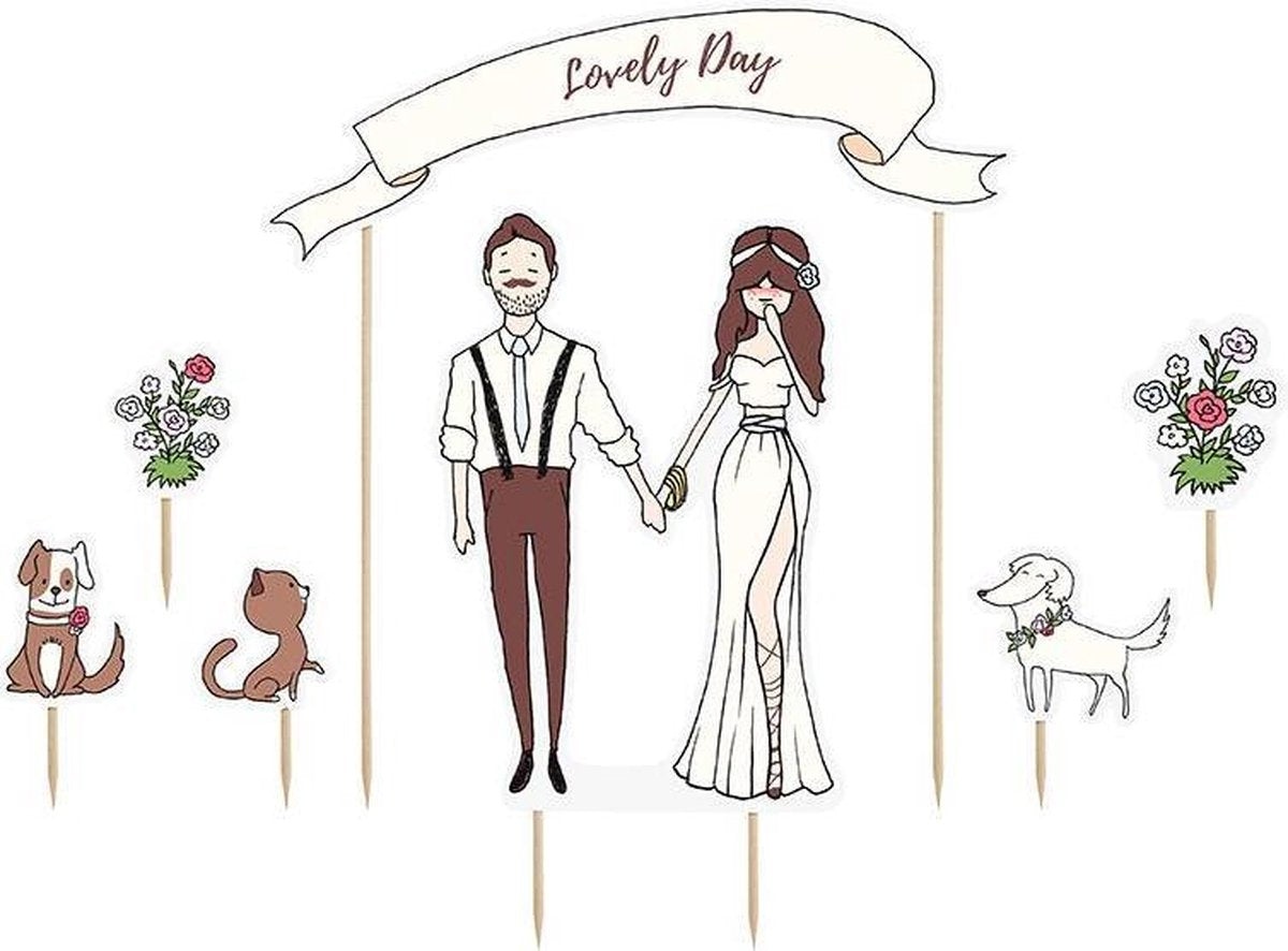 Taarttopper - Lovely day - 7-delig