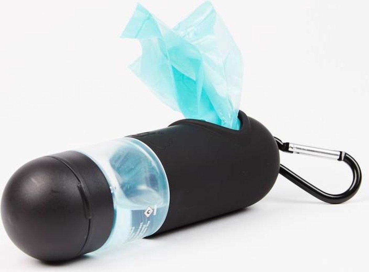 Poezakhouder met Anti-bacteriële Handgel - Met Biologisch Afbreekbare bijgevoegde poepzakjes - HandiPod Clean Dispenser - Clean Maxi
