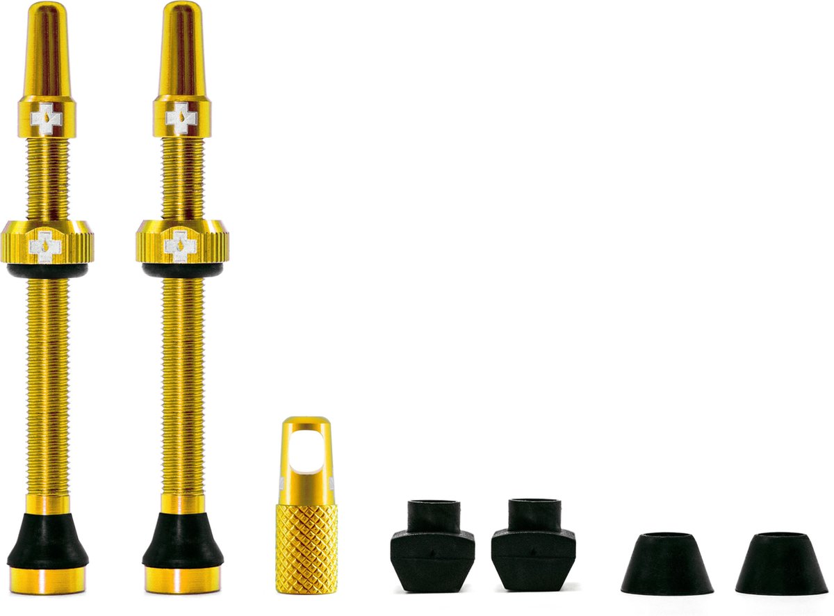 Muc-Off Tubeless Valve Kit Universeel 60mm Gold