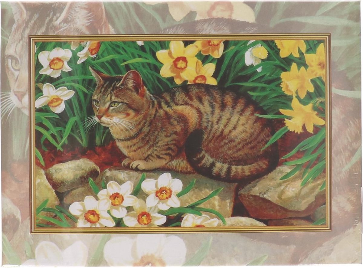 Puzzel met kat 500 stukjes 52 cm x 38 cm