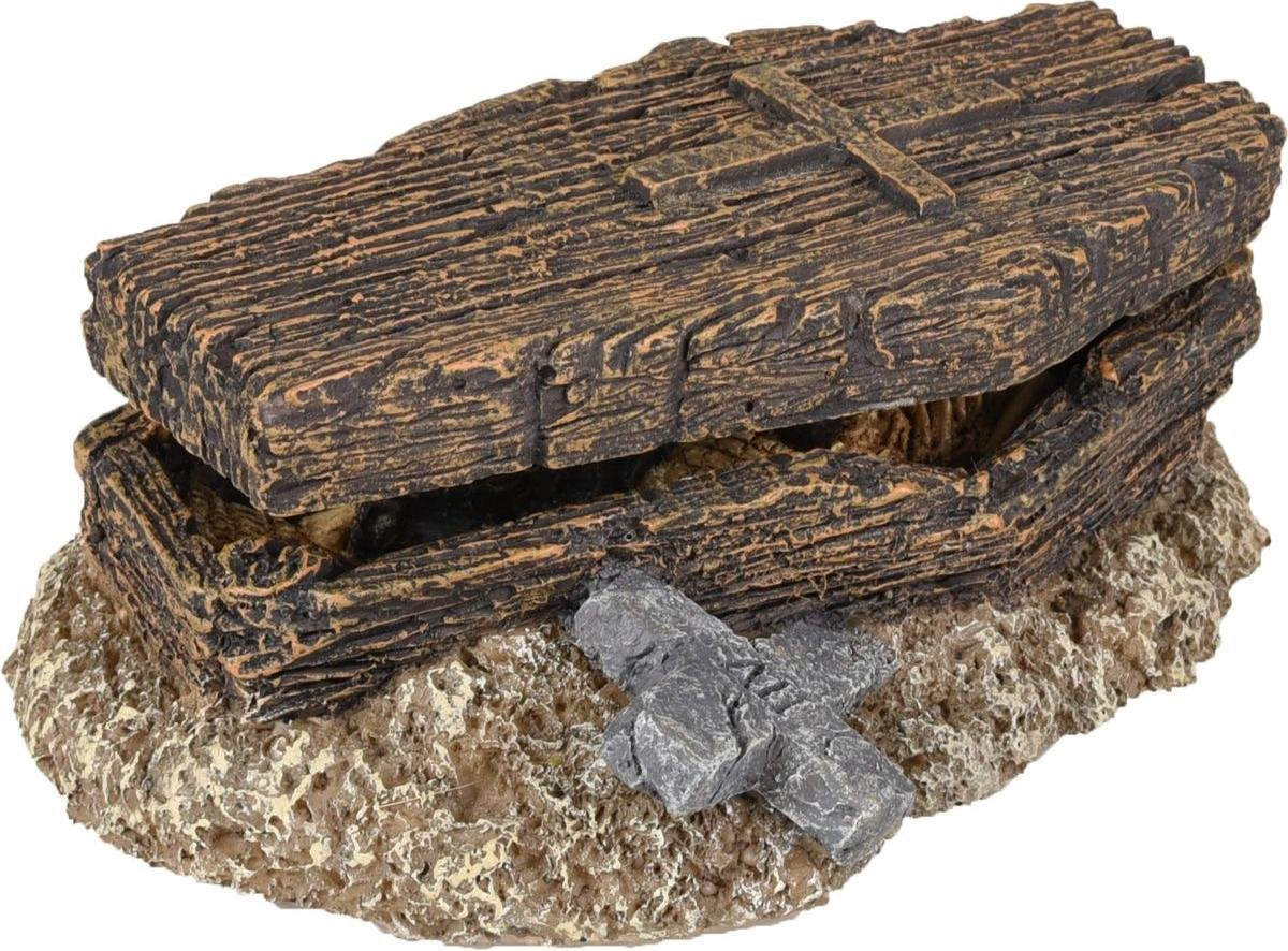 Aquarium decoratie Hades Doodskist - 13 x 9 x 5 cm