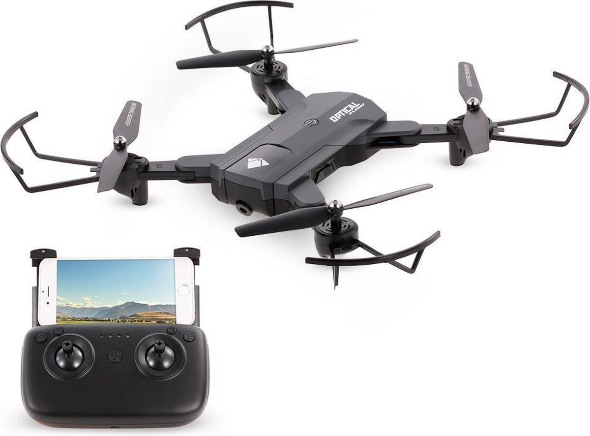 Shark Selfie Drone -  Super Boost Combo  - FPV Drone - Speed Control - Altitude Hold -  Zwart