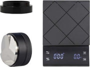 Barista uitbreiding set 53mm - zwart - barista weegschaal - koffie verdeler - doseerring - solis - sage