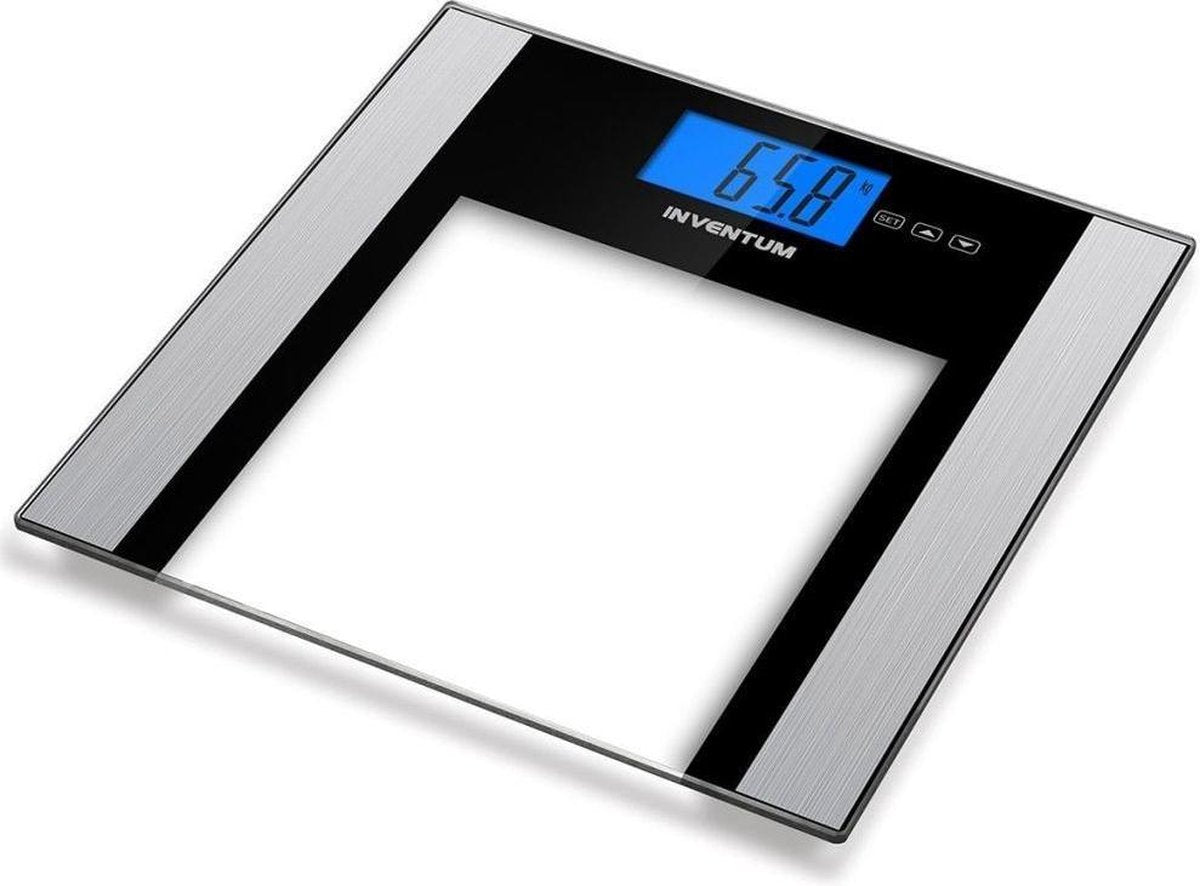 Inventum PW708ZW - Personenweegschaal - Zwart/Grijs