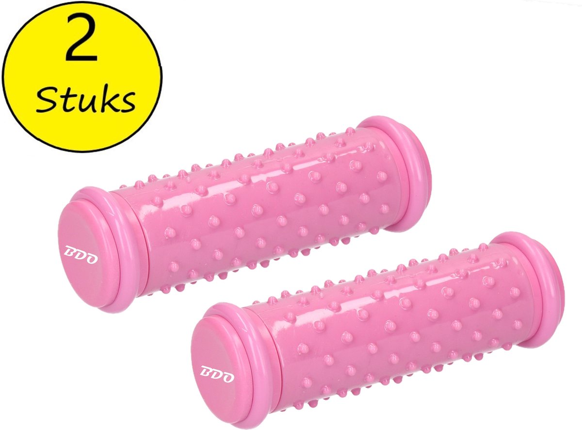 BDO Voetmassage Roller 2 Stuks – Triggerpoint Massage – Anti Stress Rol 19cm – Roze