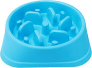 Anti Schrok Voerbak Hond – Eat Slow Feeder – Antischrok– Slowfeeder Bak - Blauw - 20CM