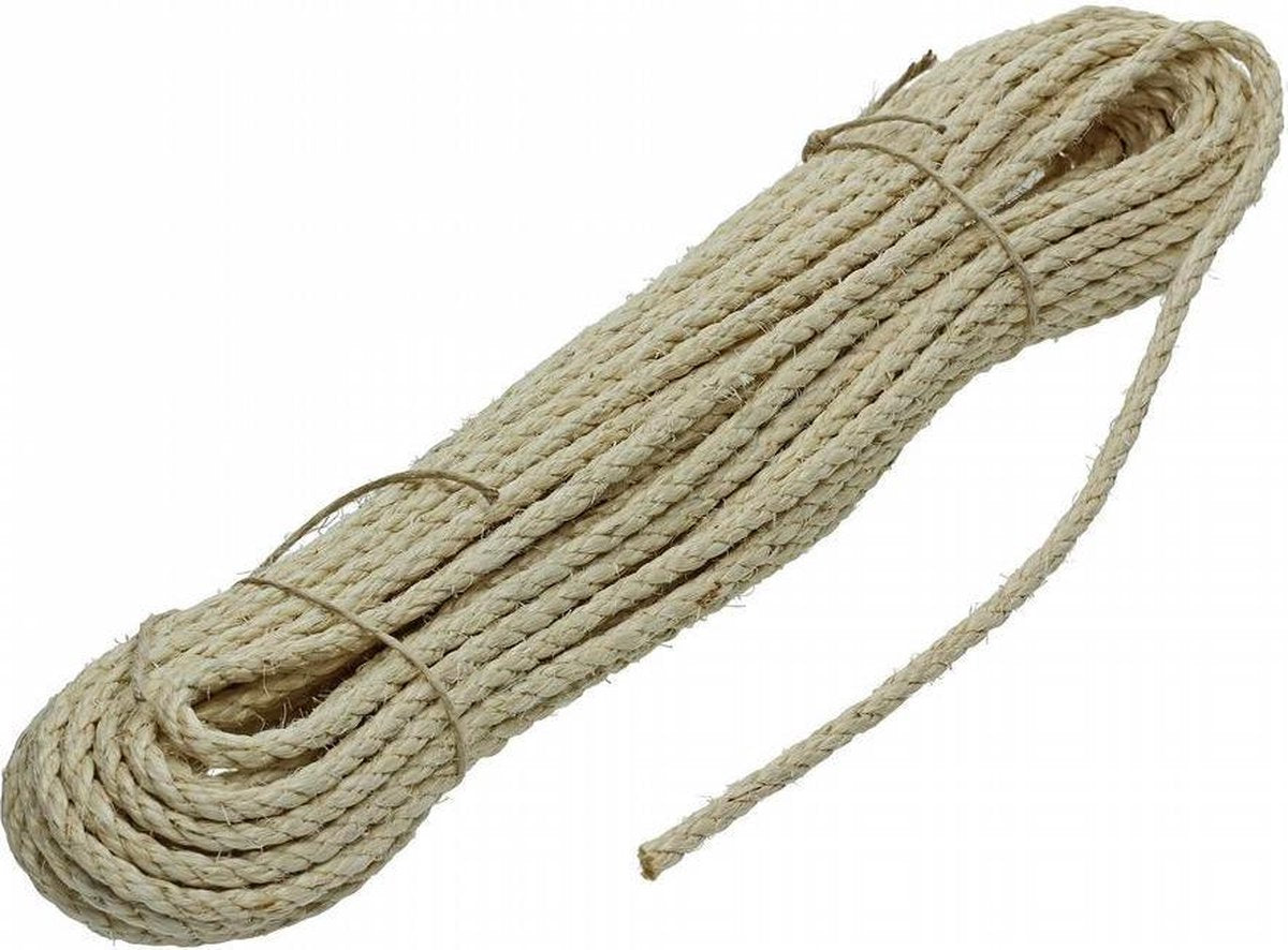 Mack Geslagen Sisal Touw 20 m x 6 mm