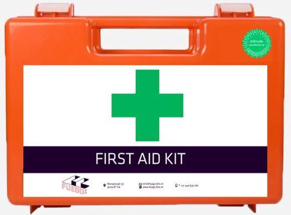 EHBO Verbandkoffer Fuego met LETSELSETS - Oranje Kruis norm 2016