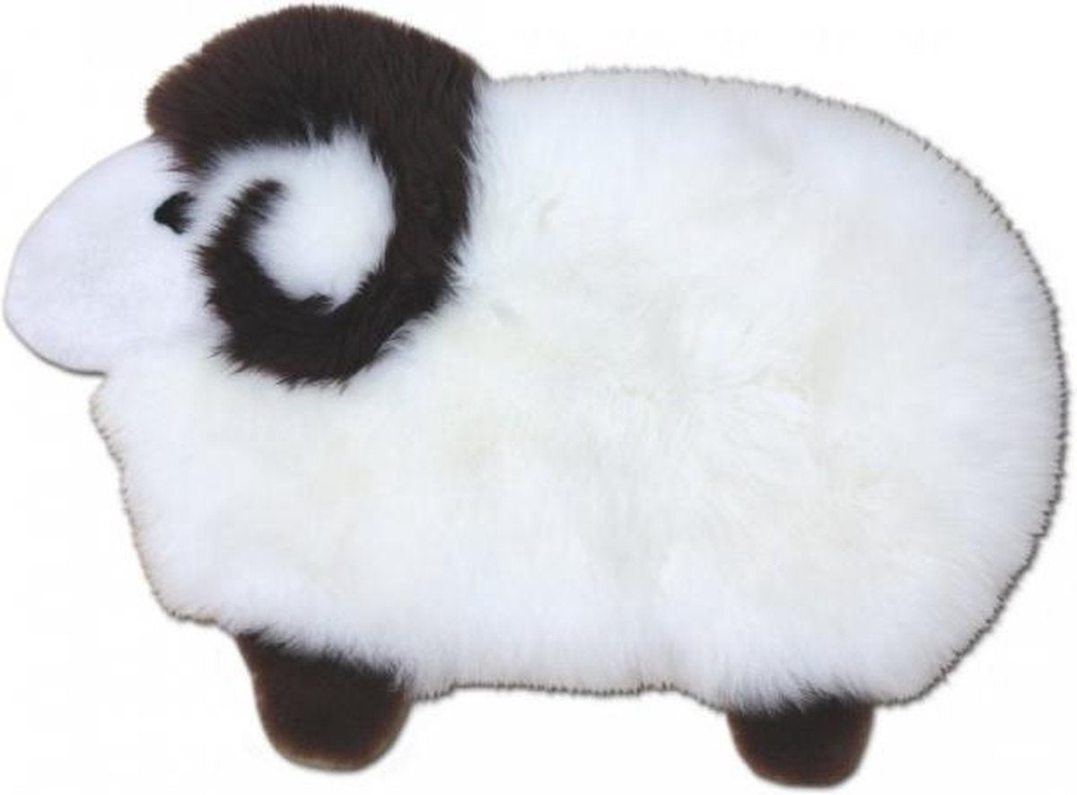 Schapenvacht Baby speeltapijt - schaap - 82x60 cm