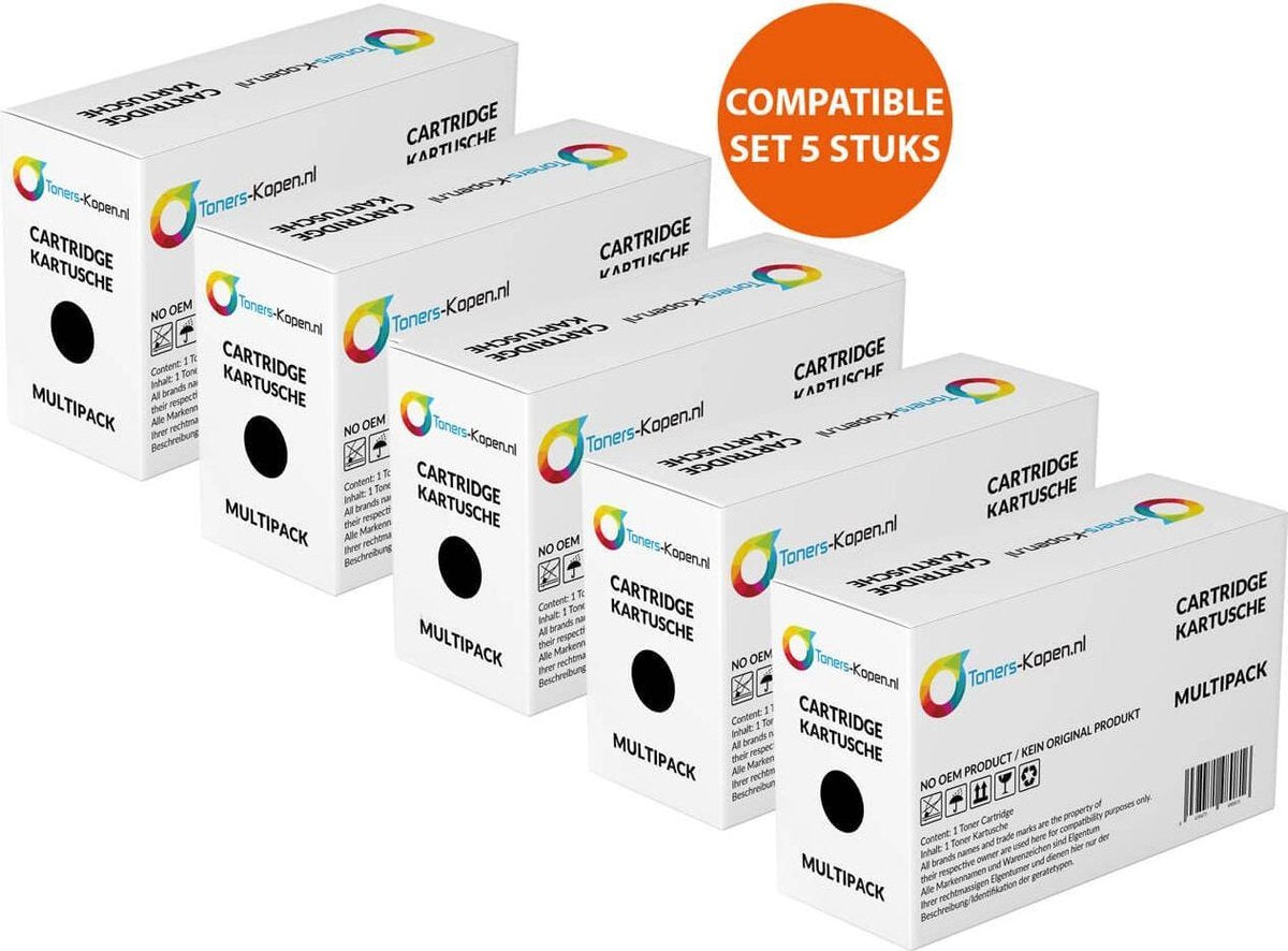 5x Huismerk toner Hp 85A Ce285A Laserjet Pro P1002 Zwart Toners-kopen_nl