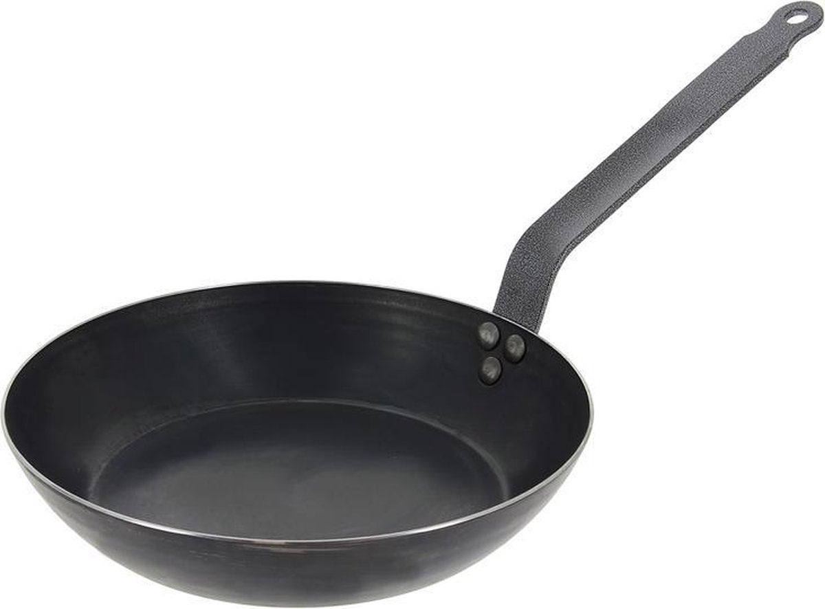 DeBuyer Outdoor Deep Blue Steel Koekenpan - 32 cm