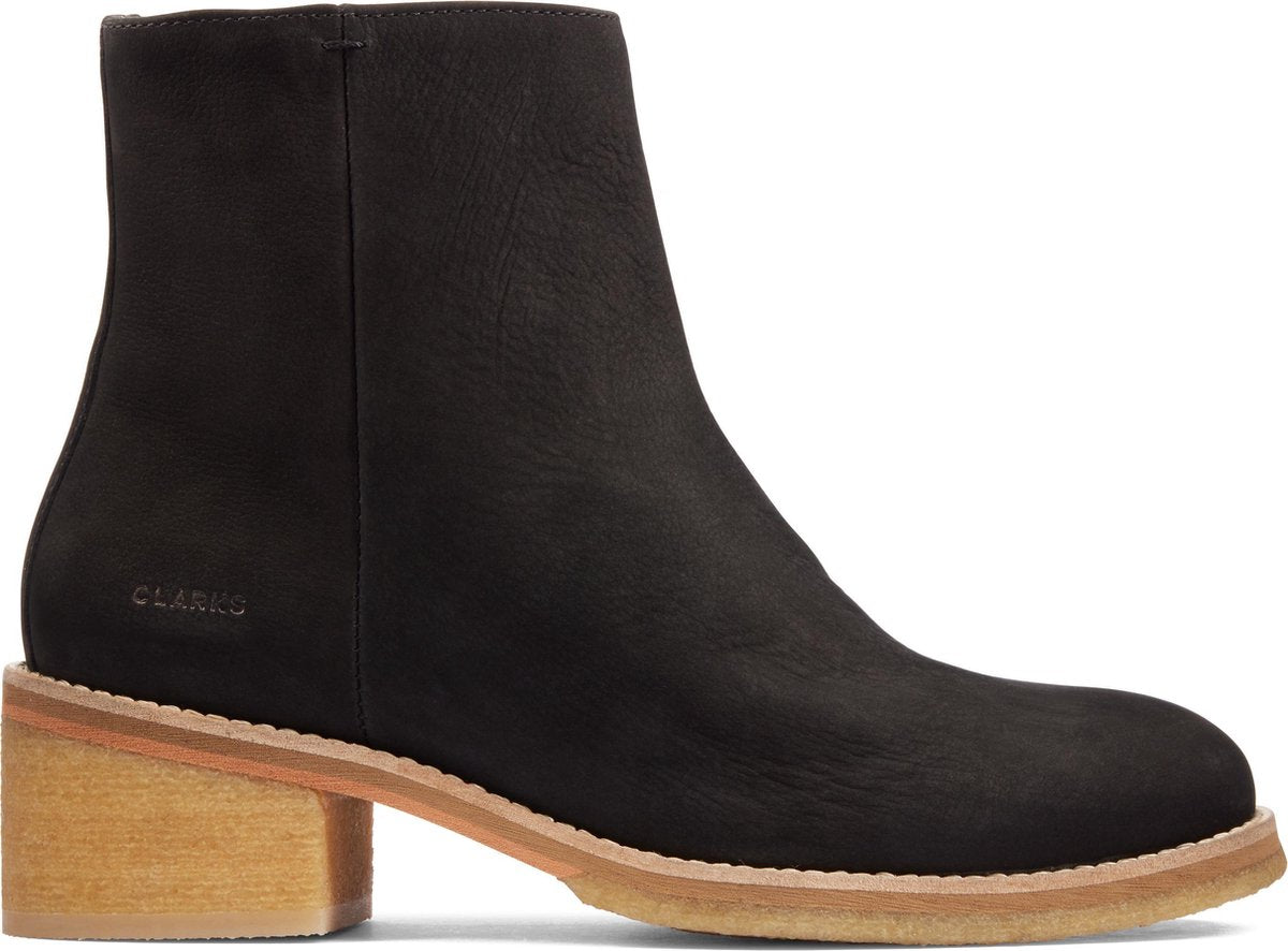 Clarks - Dames schoenen - Amara Crepe - D - black nubuck - maat 39.5