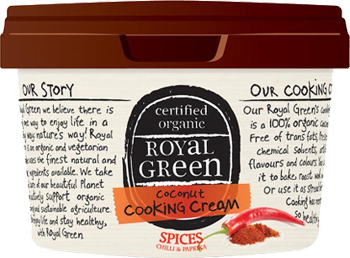 Royal Green Coconut Cooking Cream -  250 ml - Maaltijdvervanger