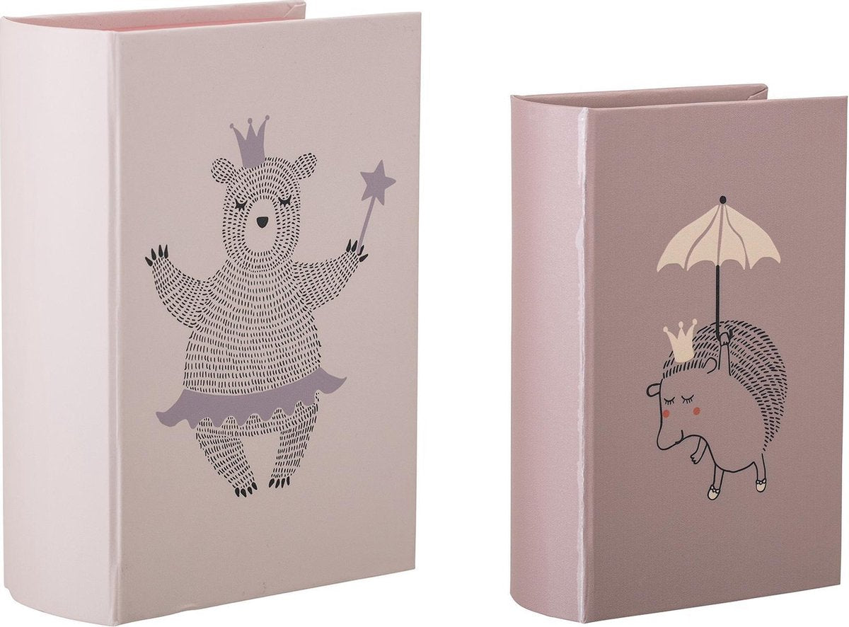 Bloomingville - Mehti Storage Box - Bewaardoosjes - Decoratie Kinderkamer - Set van 2