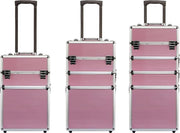 KAPPERS KOFFER / NAGELKOFFER / VISAGISTENKOFFER / KAPPERSKOFFER / TROLLEY / ROZE