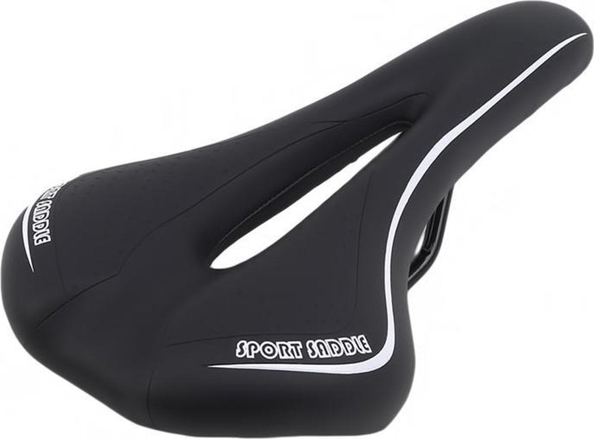 Nixnix MTB Mountainbike Sport Gel Zadel - Zwart - Sportfiets Fietszadel - Herenfiets Zadel - Bike seat - Gel - Soft - Zacht - Comfort - Fiets Comfort - Fietszadel - Professioneel - Luxe - Sportzadel - Racefiets