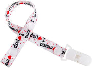 JillyBee - Speenkoord - Speen - Koord - Papa - Mama - Rood - Wit - Zwart