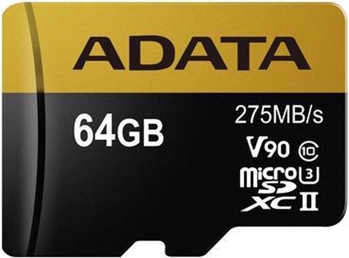 ADATA Premier ONE V90 flashgeheugen 64 GB MicroSDXC UHS-II Klasse 10