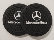 Mercedes Benz Antislip Onderzetter - Siliconen - 72 mm - Set van 2 Onderzetters - Auto Accessoires