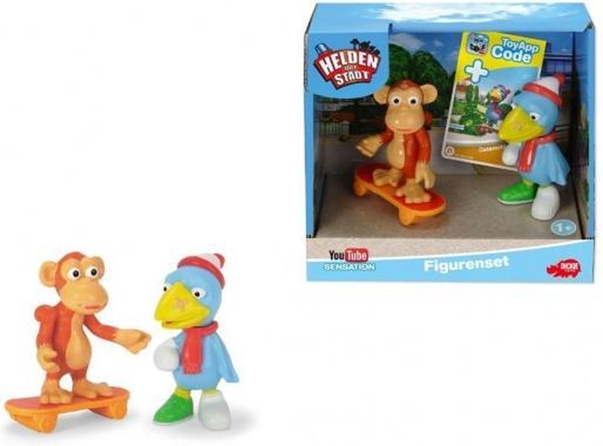 SPEELFIGUUR HELDEN VAN DE STAD SET ANTON EN OLLIE