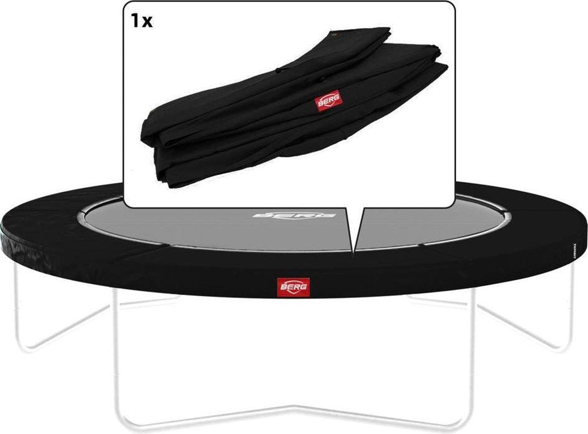 BERG Favorit Regular Trampolinerand Ø380cm - Zwart (met witte rand)