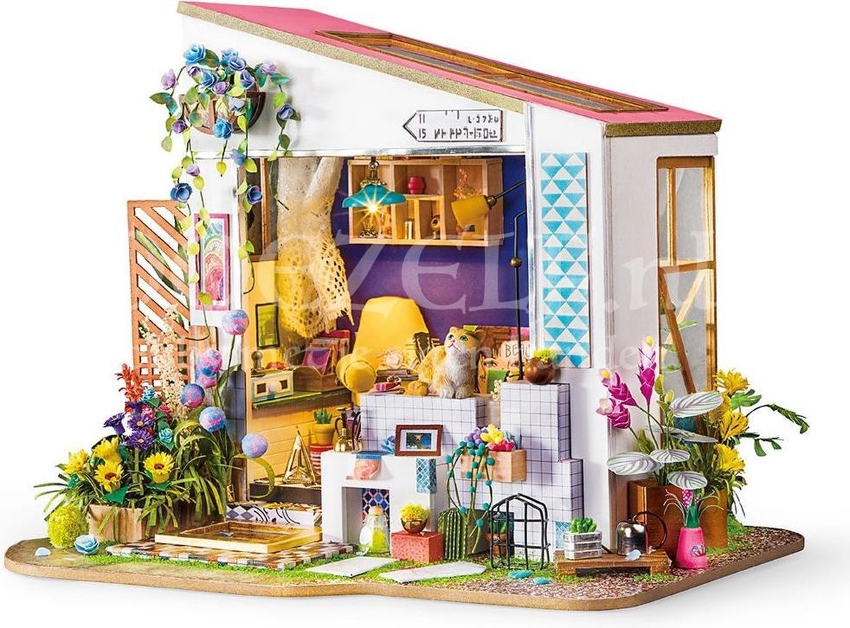 Robotime DIY modelbouw pakket Lily's Porch House 27