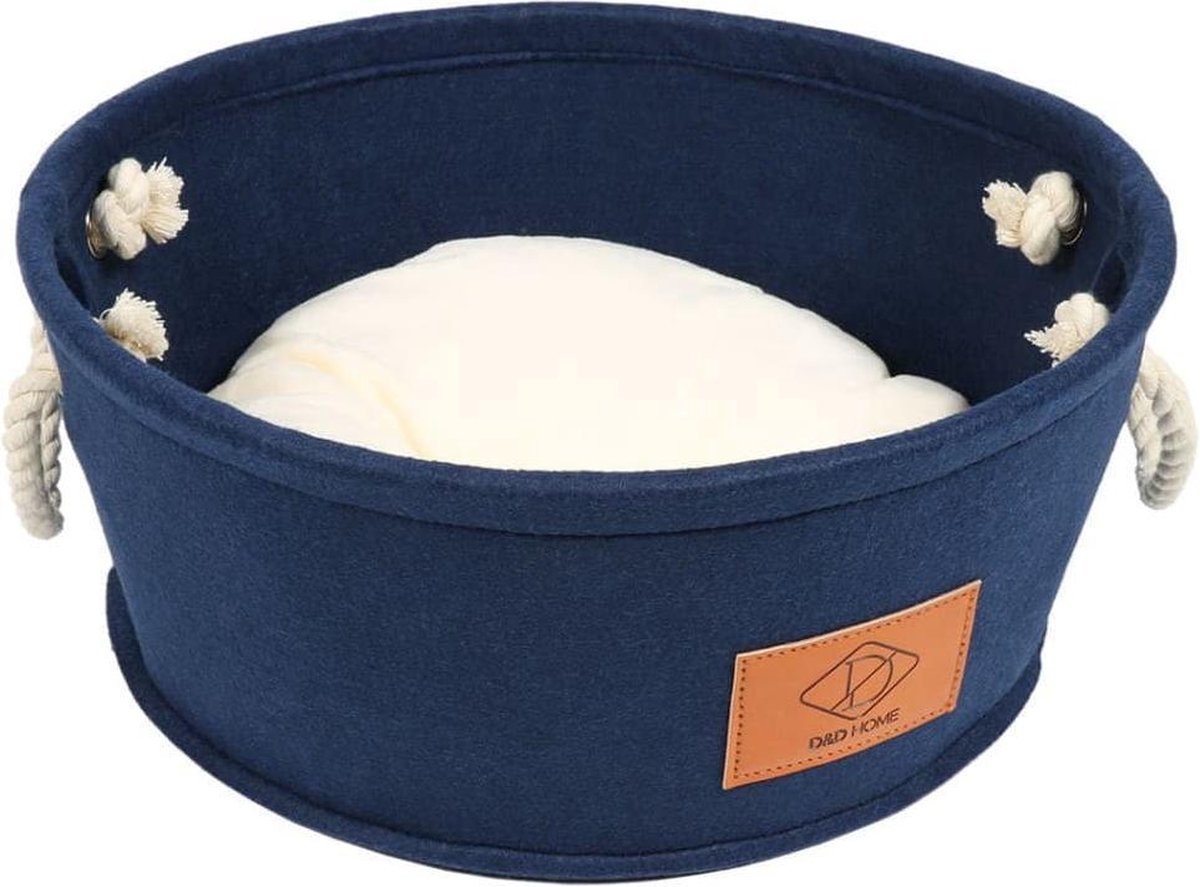 D&D D&D Hondenmand 40x17x35 cm vilt blauw
