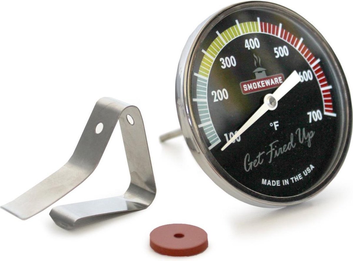 Smokeware Thermometer - Zwart - Multikleur - Temperatuurmeter - Waterdicht - Barbecue thermometer - Barbecue temperatuurmeter - Geschikt voor Big Green Egg
