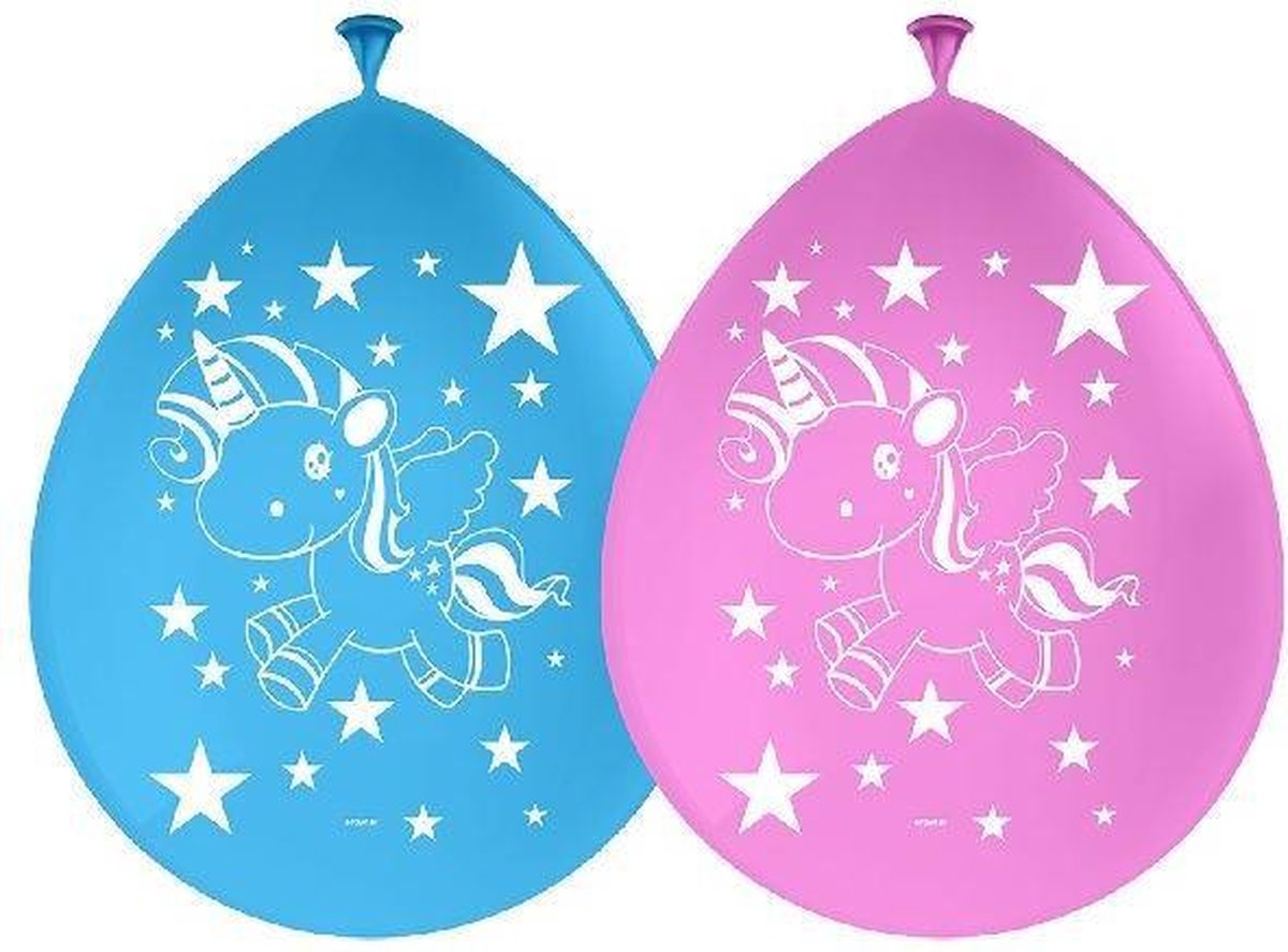 Folat Ballonnen Unicorn 8 Stuks