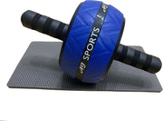 AJ-Sports Ab-wheel inclusief kniemat - Ab wheel - Ab roller - Ab trianer - Buikspiertrainer - Buikspierwiel - Buikspierapparaat -  Trainingswiel - Fitness - Workout - Home workout