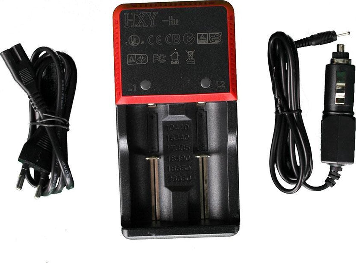 Dubbele oplader 26650