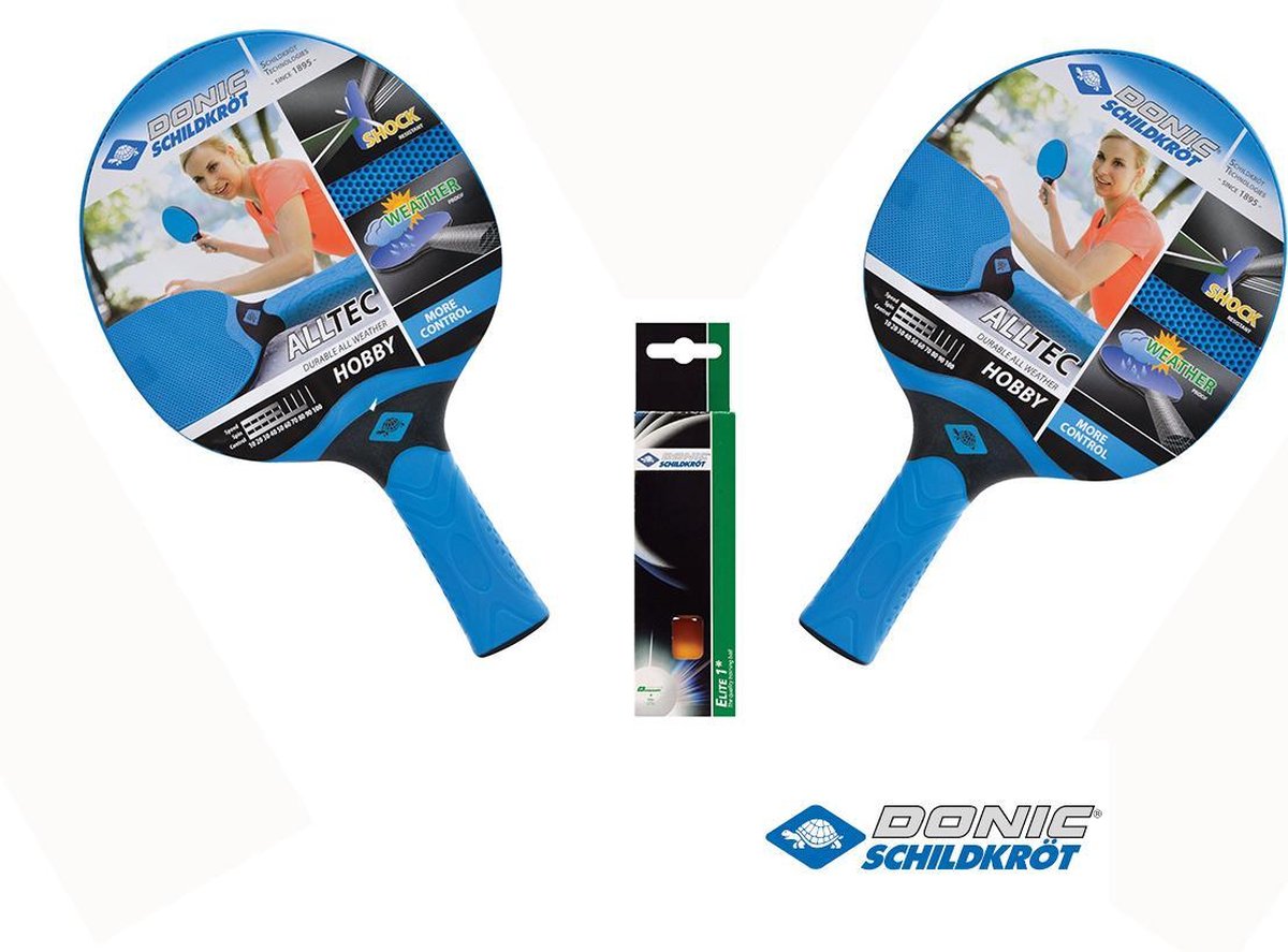DSK 2 Alltec hobby bats met 3 1ster oranje Elite balletjes