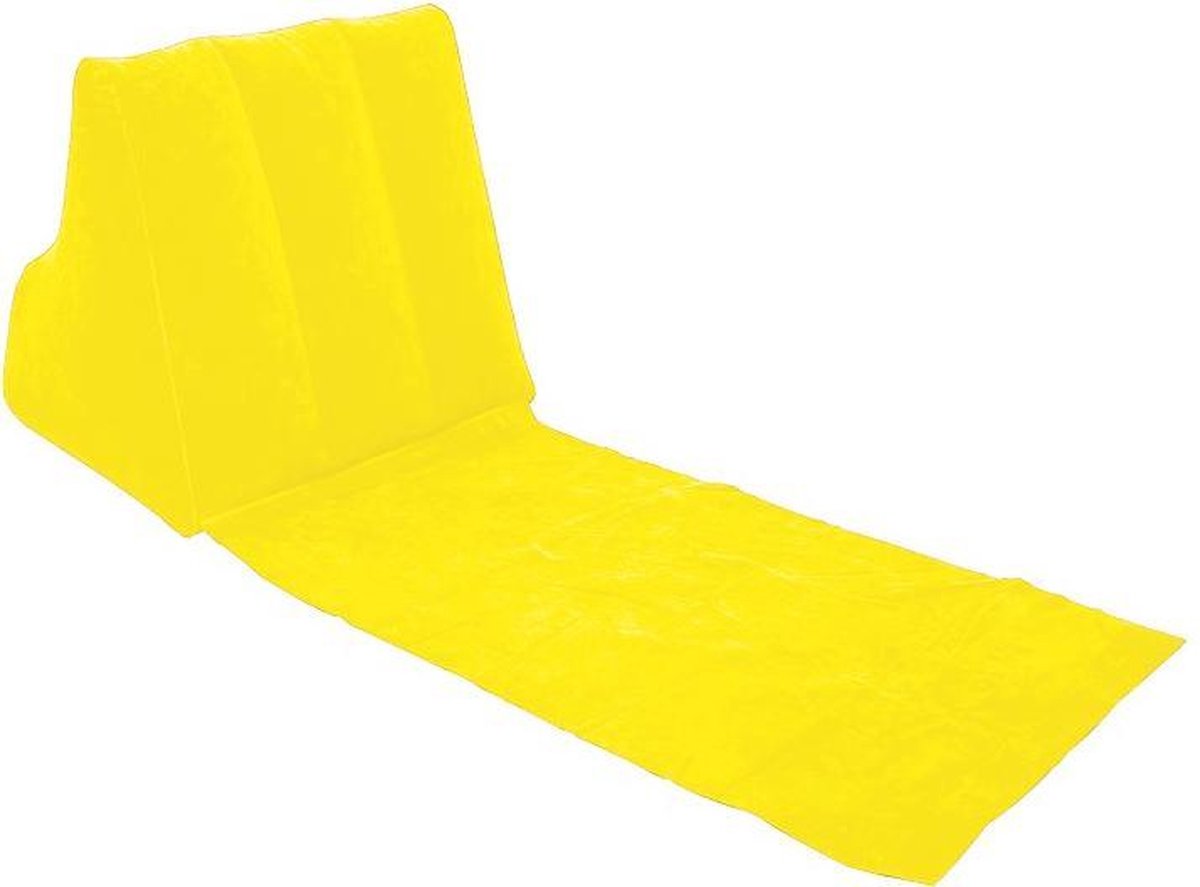Wicked Wedge opblaasbaar loungekussen/stoel GEEL