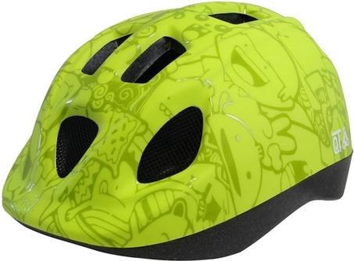 Cycle Tech Fietshelm Happy Citrus Junior Geel Maat 46/53
