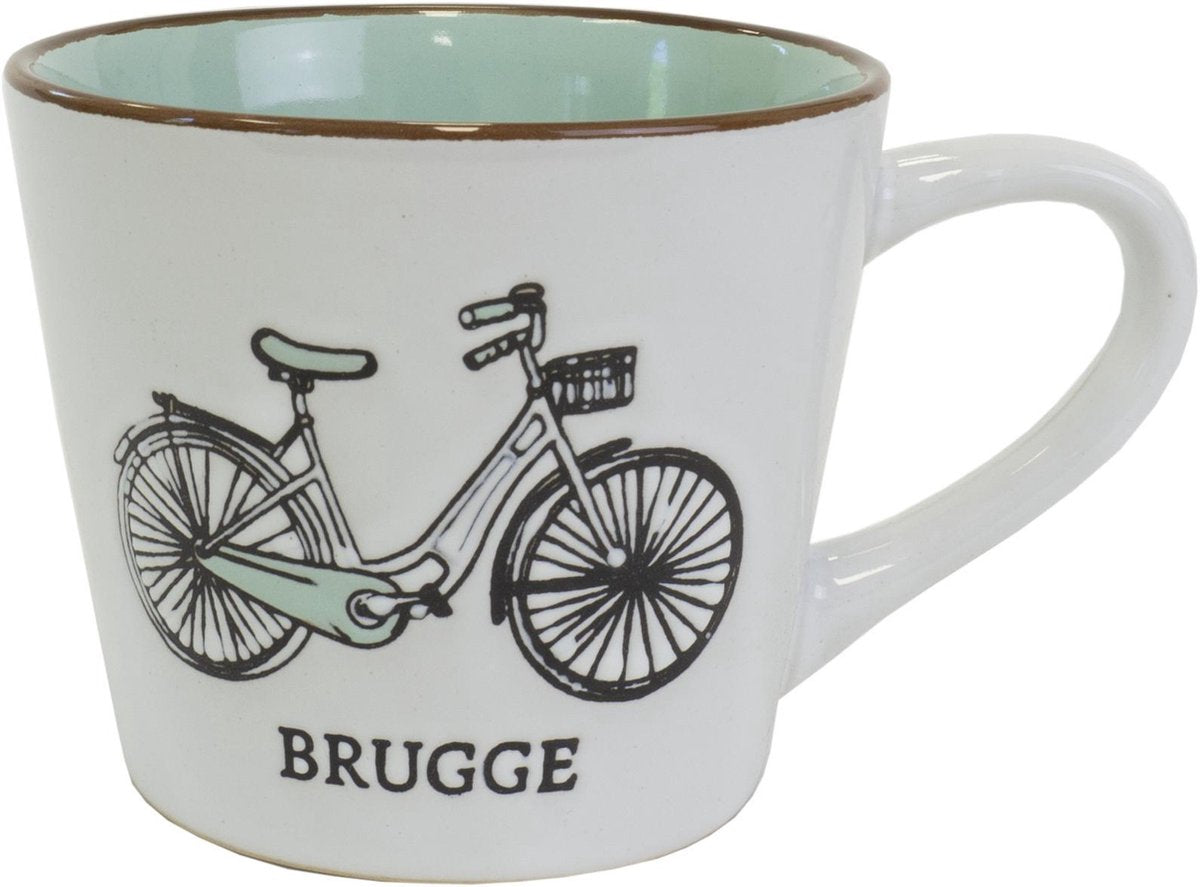 Memoriez Mok Brugge Fiets Mint - Set van 2