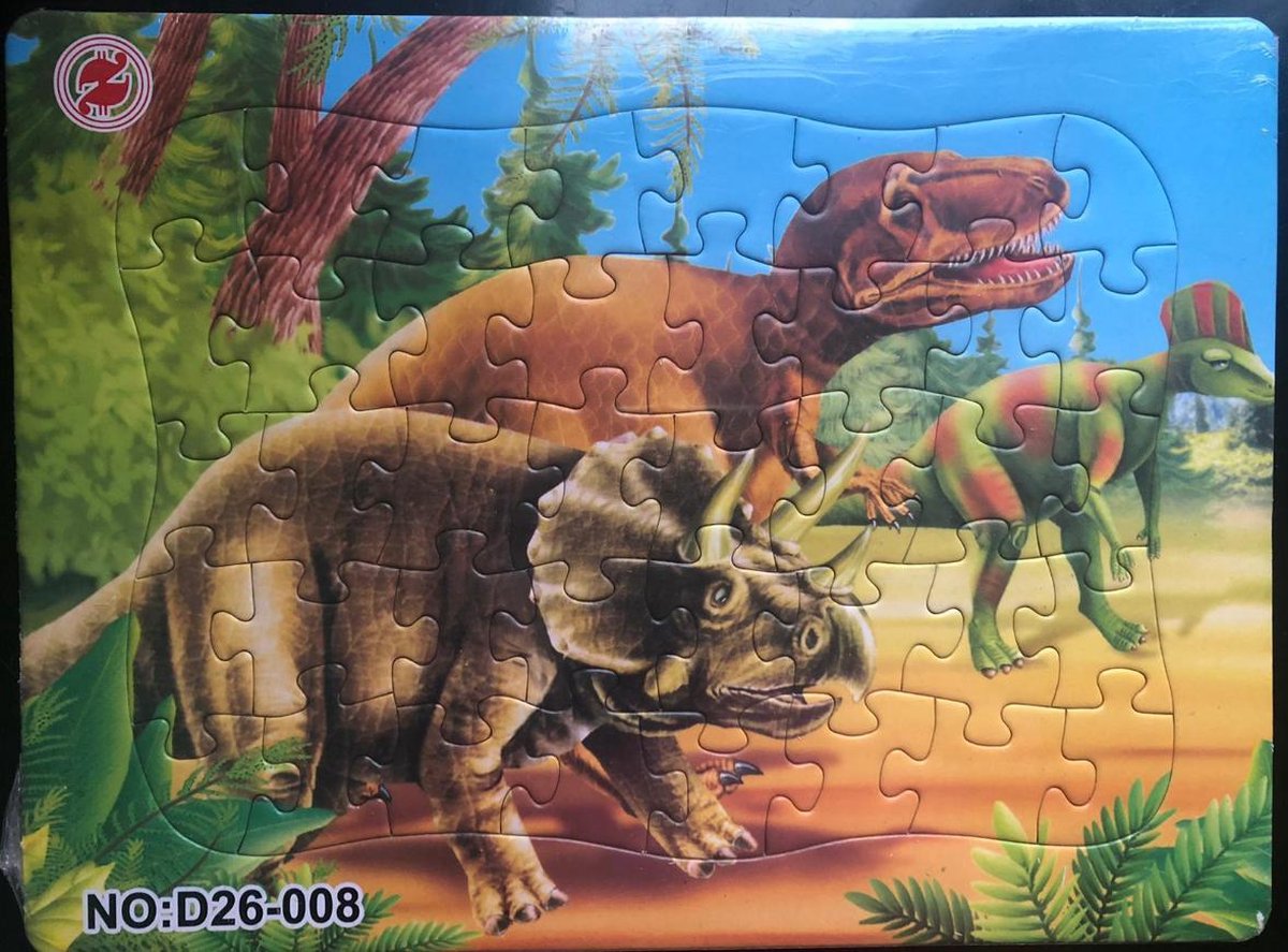 Kinderpuzzel dinno 28 cm x 21 cm